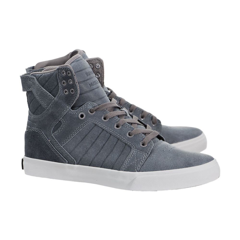 Baskets Montantes Supra SkyTop Bleu Slate Blue/White Homme | QNP-96500538